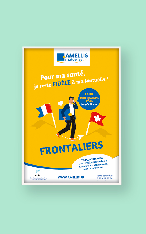 Création de campagne publicitaire pour AMELLIS Mutuelles