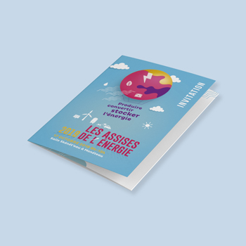 Création d'une support print d'invitation pour le SDEY