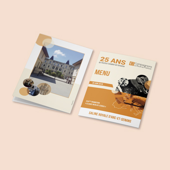 Création d'un menu pour les Compagnons du Tour de France