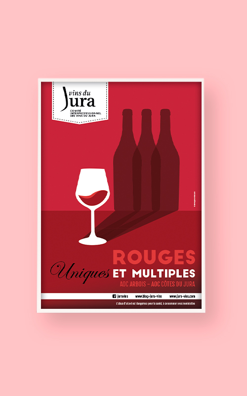 création d'une affiche pour les vins du Jura