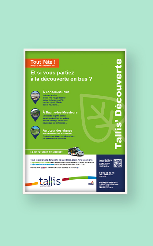 Création d'une affiche pour Tallis