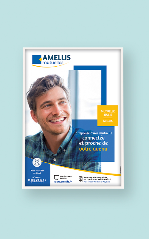 Création d'une affiche pour Amellis Mutuelle