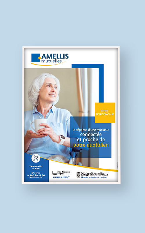 Création d'une affiche pour Amellis mutuelles