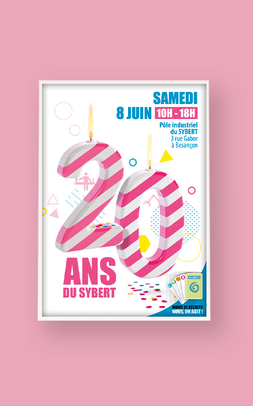 Création d'une affiche pour les 20 ans du SYBERT