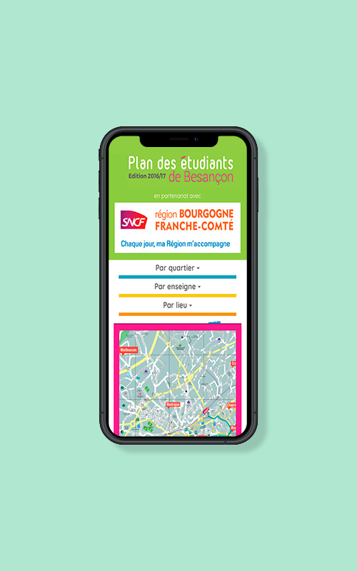 Création d'une application mobile pour le Plan des étudiants de Besançon