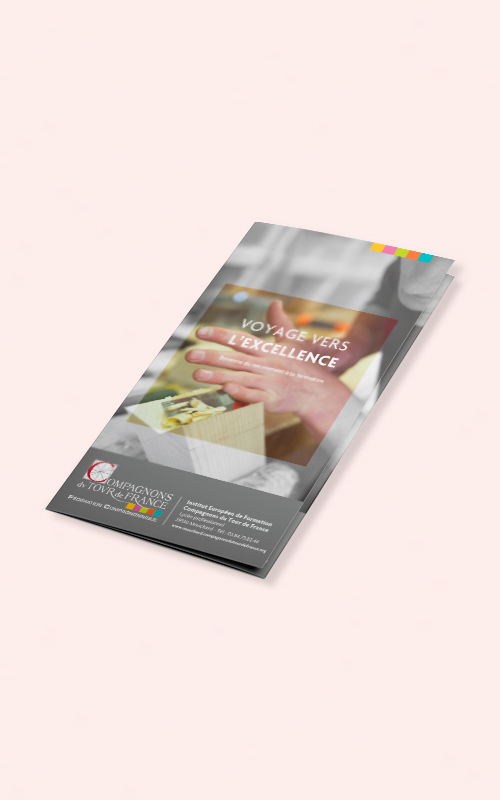Création d'une brochure pour les Compagnons du Tour de France