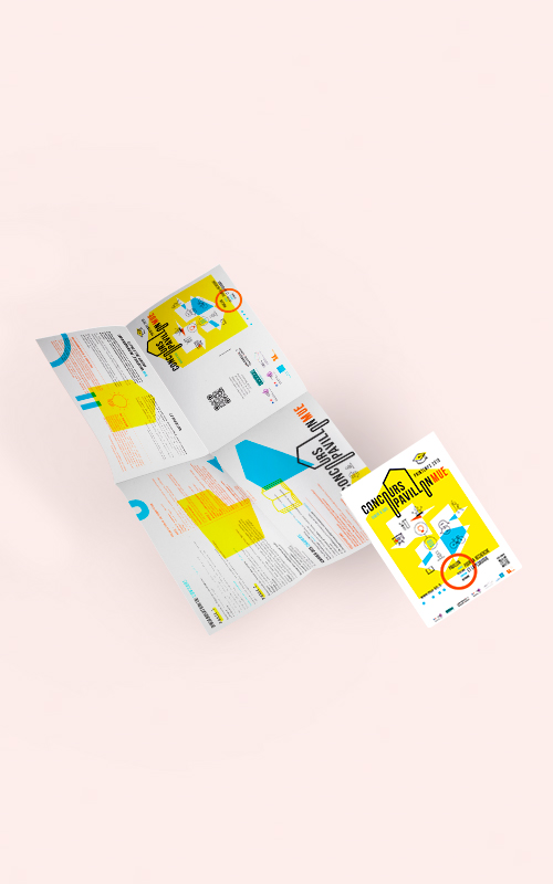 Création d'une brochure pour le concours Pavillon