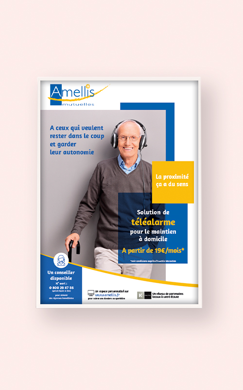 Création d'une affiche pour Amellis mutuelles