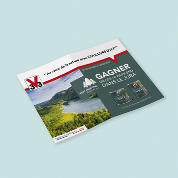 Création d'un flyer pour la société V33