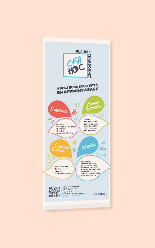 Création d'un roll-up pour le CFA Hilaire de Chardonnet