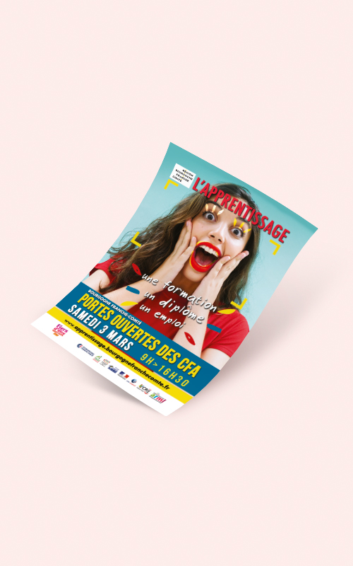 Création d'une affiche pour les rencontres de l'apprentissage en BFC