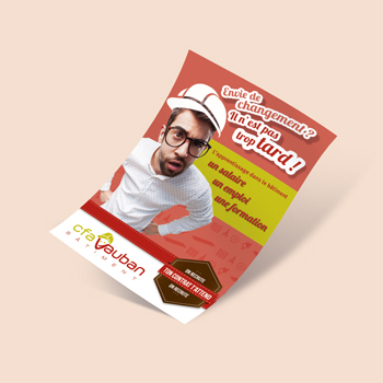 Création de flyer pour le CFA Vauban
