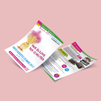 Création de flyer pour le CFA LAJEANNE