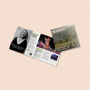 Création d'un magazine pour Nièvre Mag