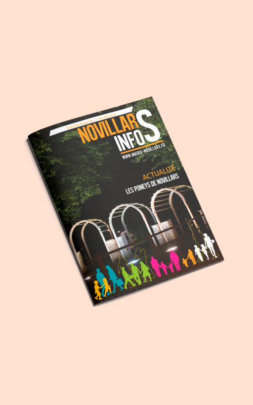 Création d'un magazine pour Novillars Info