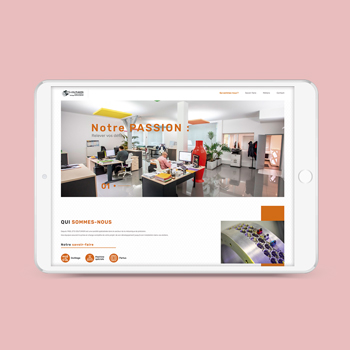 Création d'un site internet pour l'établissement couturier