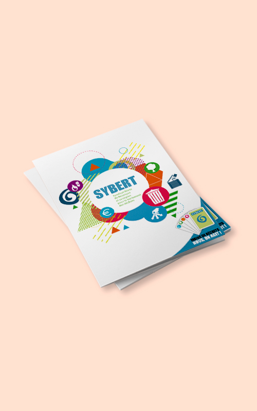 Création d'une plaquette publicitaire pour le SYBERT