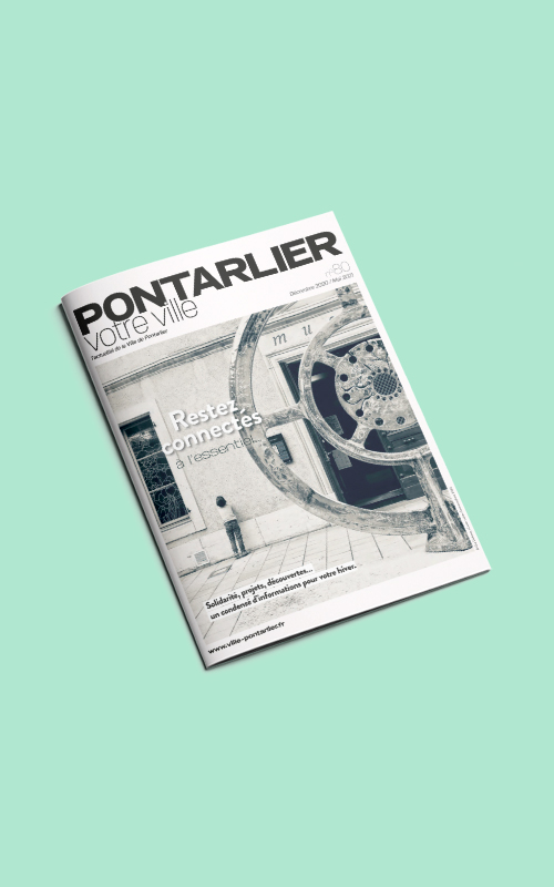 Vente d'encarts publicitaires pour le magazine Pontarlier Votre Ville