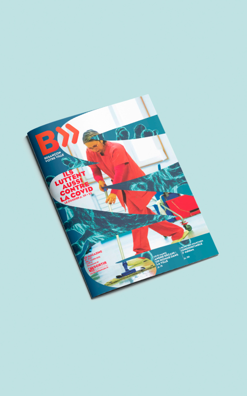 Vente d'encarts publicitaires pour le magazine Besançon Votre Ville