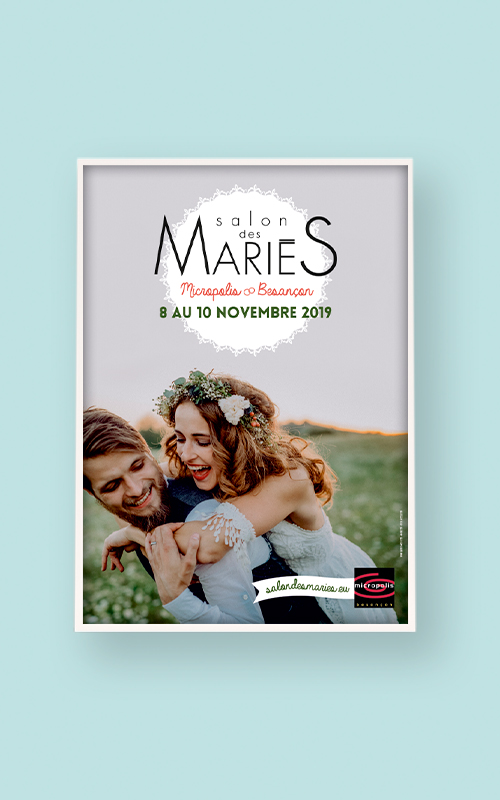 Création d'une affiche pour le salon des mariés