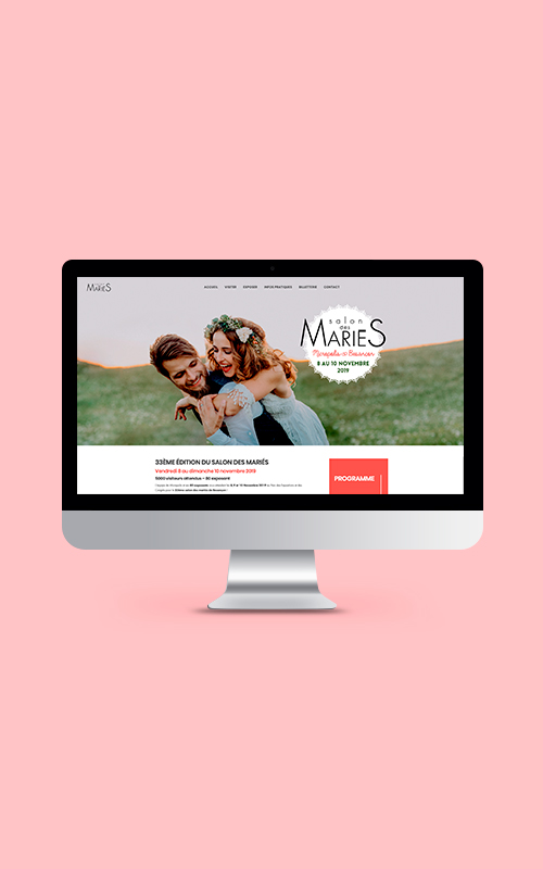Création d'un site internet pour le Salon des mariés