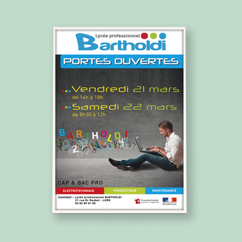 Création d'une affiche pour le Lycée Bartholdi
