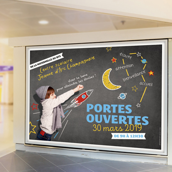 Création de campagne d'affichage pour le lycée Jeanne d'Arc