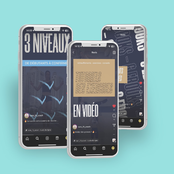 Réseaux sociaux Caro Fit Coach
